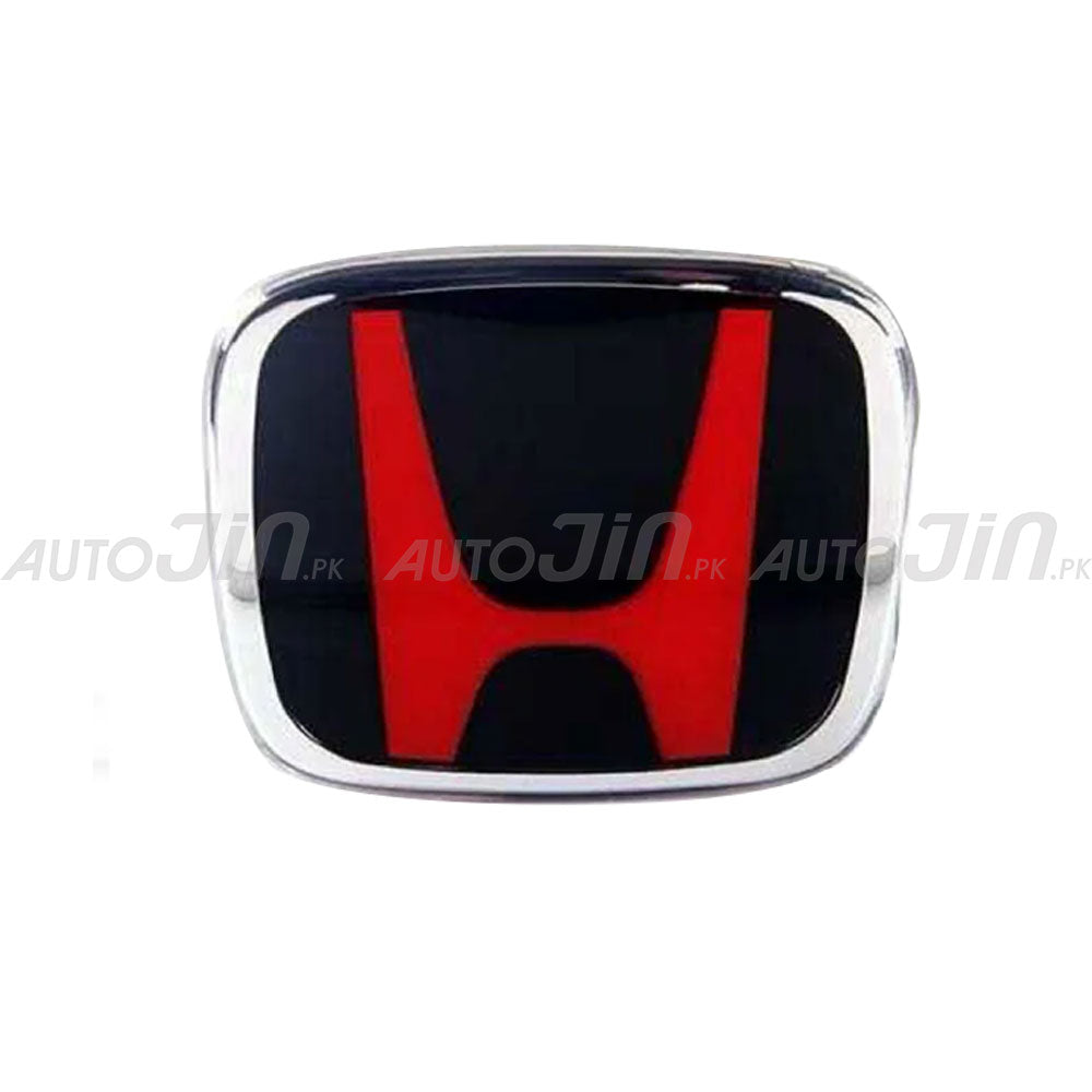 thumbnail image 2 of Glossy Red ABS Front Bumper Grill Trim Cover For Honda Civic 2016-2021 – 3-Piece Set 2 of 6