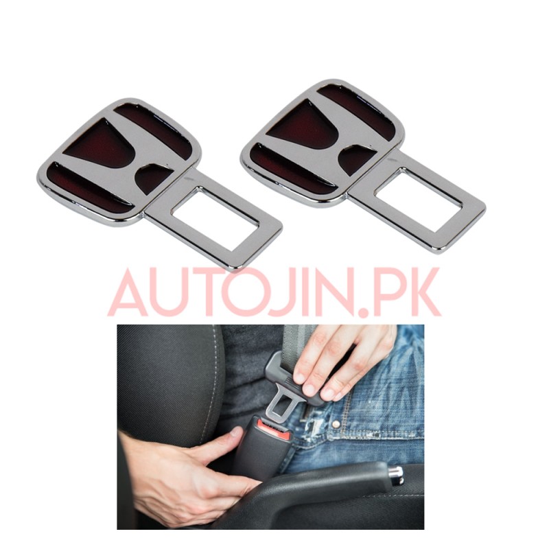 Buy Honda Steel Seat Belt Clip Black & Silver at Autojin.