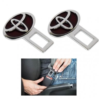 Buy Toyota Steel Seat Belt Clip Black & Silver at Autojin.
