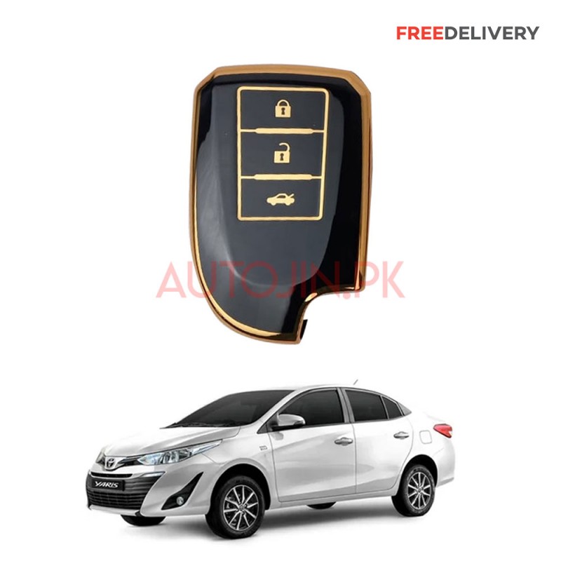 Exclusive Gold-Line Toyota Yaris 2020-22 Key Cover