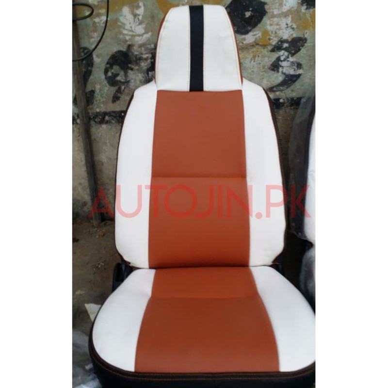 Car Seat Covers For Sedans Brown White In Stan Autojin Pk - High Quality Auto Seat Covers