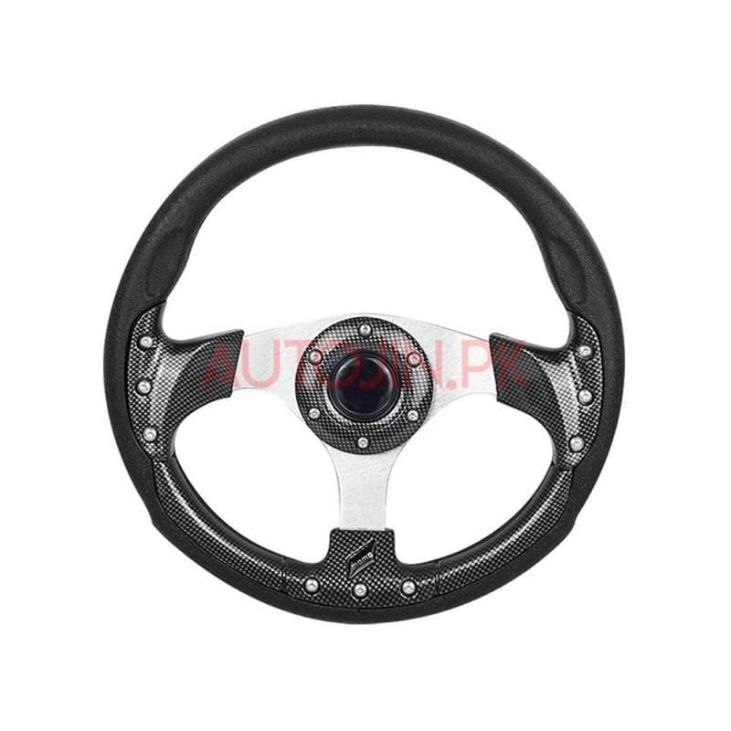 Universal Steering Wheel 13 inch Carbon Black
