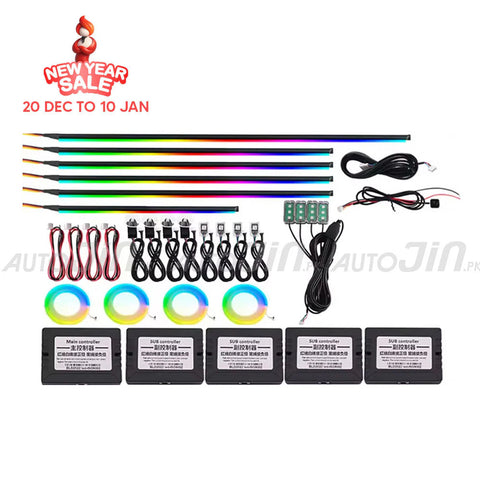 RGB Interior 22 in 1  Interior Hidden Acrylic Light Controlled Symphony Atmosphere Lamp (22LED)