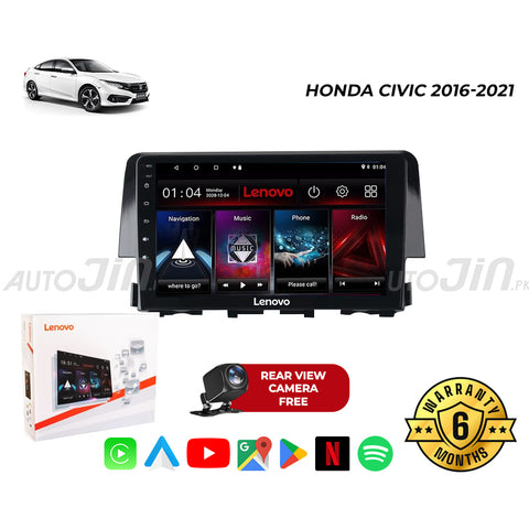 Honda Civic 2016-21 Android Touch Screen Multimedia Android Player GPS - Wi-Fi - Navigation - Mirror Link(6 Month Warranty) Free Rear View Camera