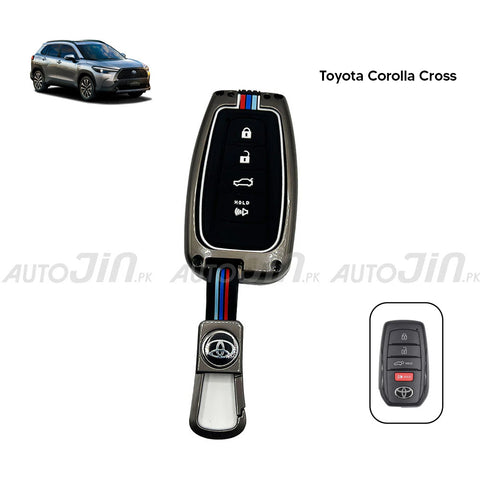 Toyota Corolla Cross 2022-2024 Key Cover With Metal Shell