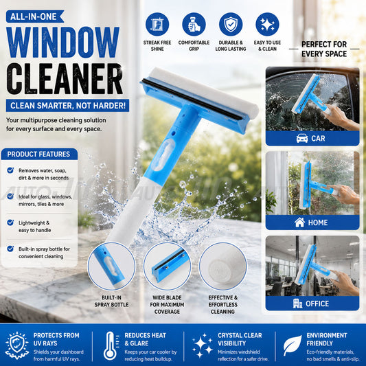 Multifunctional Double Sided Water Spray Glass Cleaning Wiper 1000