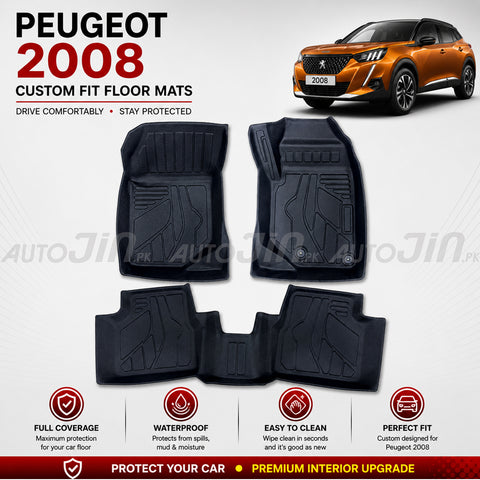 Peugeot 2008 TPE Floor Mats Premium