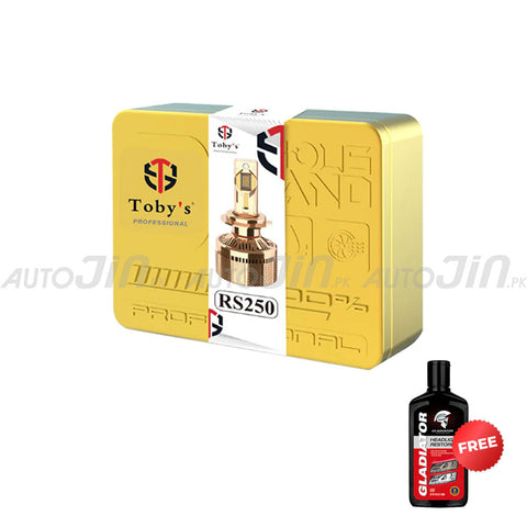 Toby's RS250 Car Led Headlight 500W - 50000LM (1 Year Warranty) With Free Gladiator Headlight Restorer