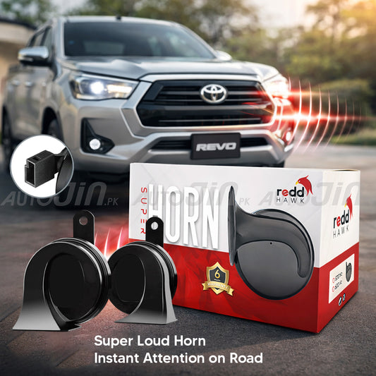 Reddhawk Premium Super Horn - Loud Horn - 500HZ - 12v ( 6 Month Warranty) 1000