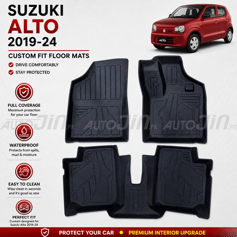 Suzuki Alto 2019-2024 TPE Floor Mats Premium