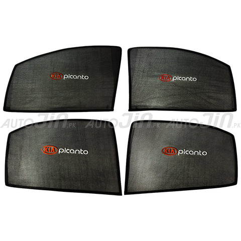 KIA Picanto 2020 High Quality Sunshades with Logo