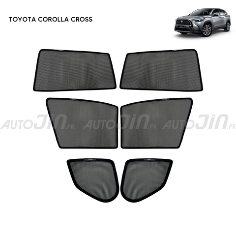 Toyota Corolla Cross Magnetic Window Sun Shades - 6 Pcs
