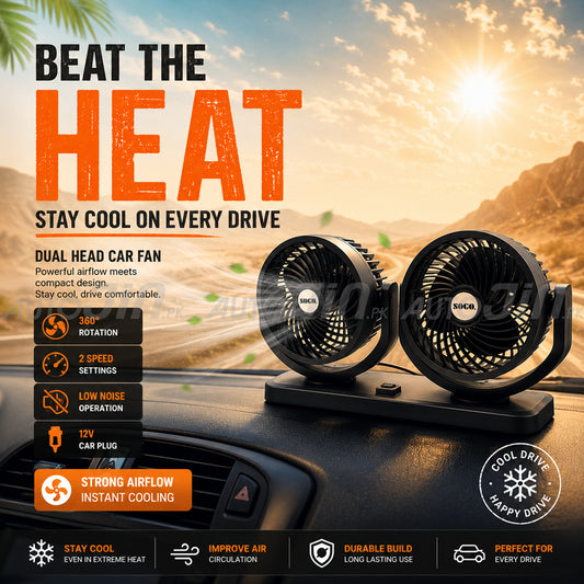 SOGO Double Head Large Powerful Fan - Breeze 1000