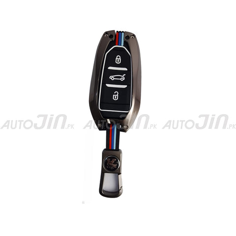 Peugeot 2008 Key Cover With Metal Shell