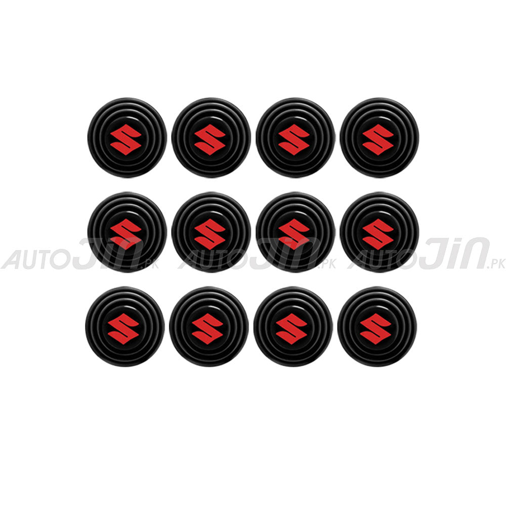 Suzuki Logo Shock Absorber Rubber For Multi Use Pack of 12 – Autojin