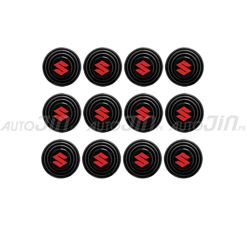 Suzuki Logo Shock Absorber Rubber For Multi Use Pack of 12