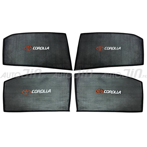 Toyota Corolla 2008-13 High Quality Sunshades with Logo