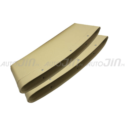 DropStopper - Automotive Leather Seat Gap Filler - Beige (Pack of 2)