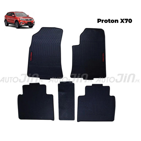 Proton X70 2020-2025 Latex Imported Rubber Floor Mats Black
