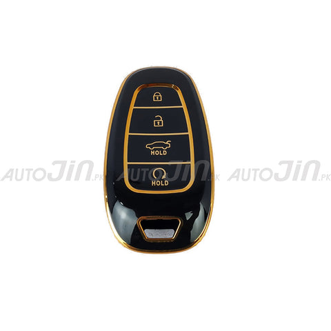 Exclusive Gold-Line Hyundai Sonata TPU Key Cover