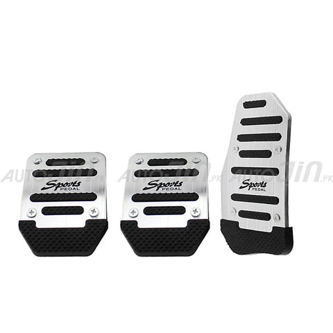 Aluminum Alloy Pedal Pads For Manual (Silver)