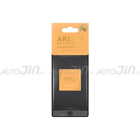 Areon Premium Hanging Card - Gold Amber