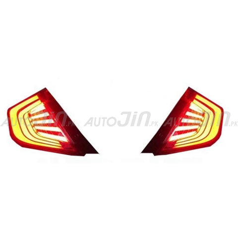 Honda Civic 2016-21 Back Lava Lamp Red (2 Pcs)