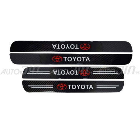 Toyota Logo Carbon Fiber Sill Protector