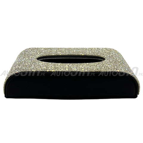 Car Tissue Box Leather Diamond