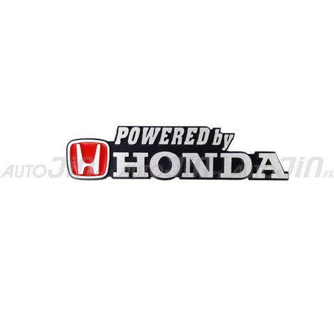 Power By Honda Rear Emblem For The Car - Metal