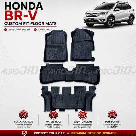 Honda BR-V TPE Floor Mats Premium
