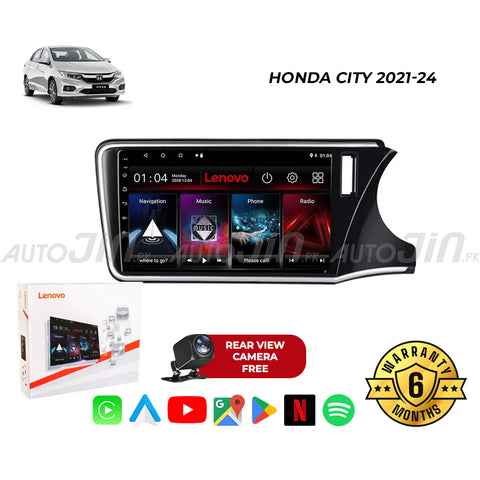 Honda City 2021-24 Android Touch Screen Multimedia Android Player GPS - Wi-Fi - Navigation - Mirror Link(6 Month Warranty) Free Rear View Camera