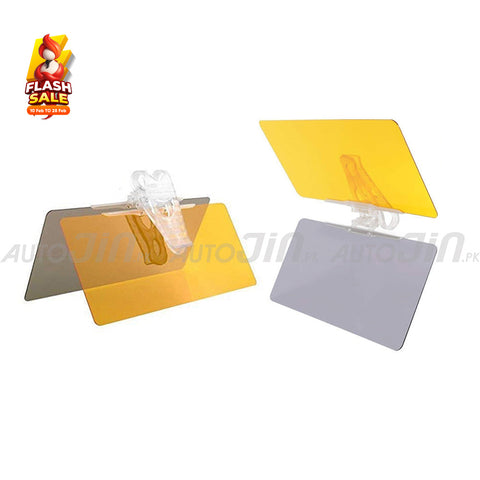 2 in 1 Car Anti-Glare Mirror Sun Visor Mirror Day and Night