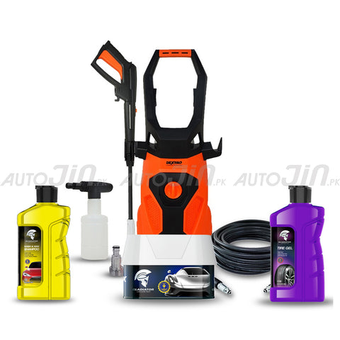 Dextro DX-140 Turbo Pressure Washer 140 Bar With Gladiator Shampoo 1L & Tire Gel - Hardax Deal 3