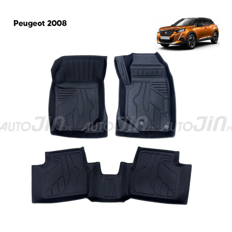 Peugeot 2008 TPE Floor Mats Premium