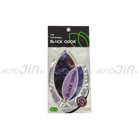 Black Odor Air Freshener Hanging Card - Black Currant