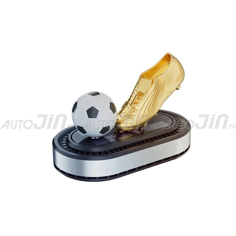 Rotating Football Golden Boot Solar Car Air Freshener