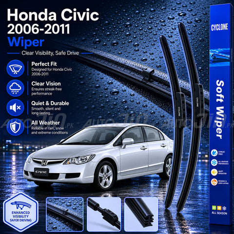 Cyclone Honda Civic 2006-2011 Wiper Balde Soft Windshield