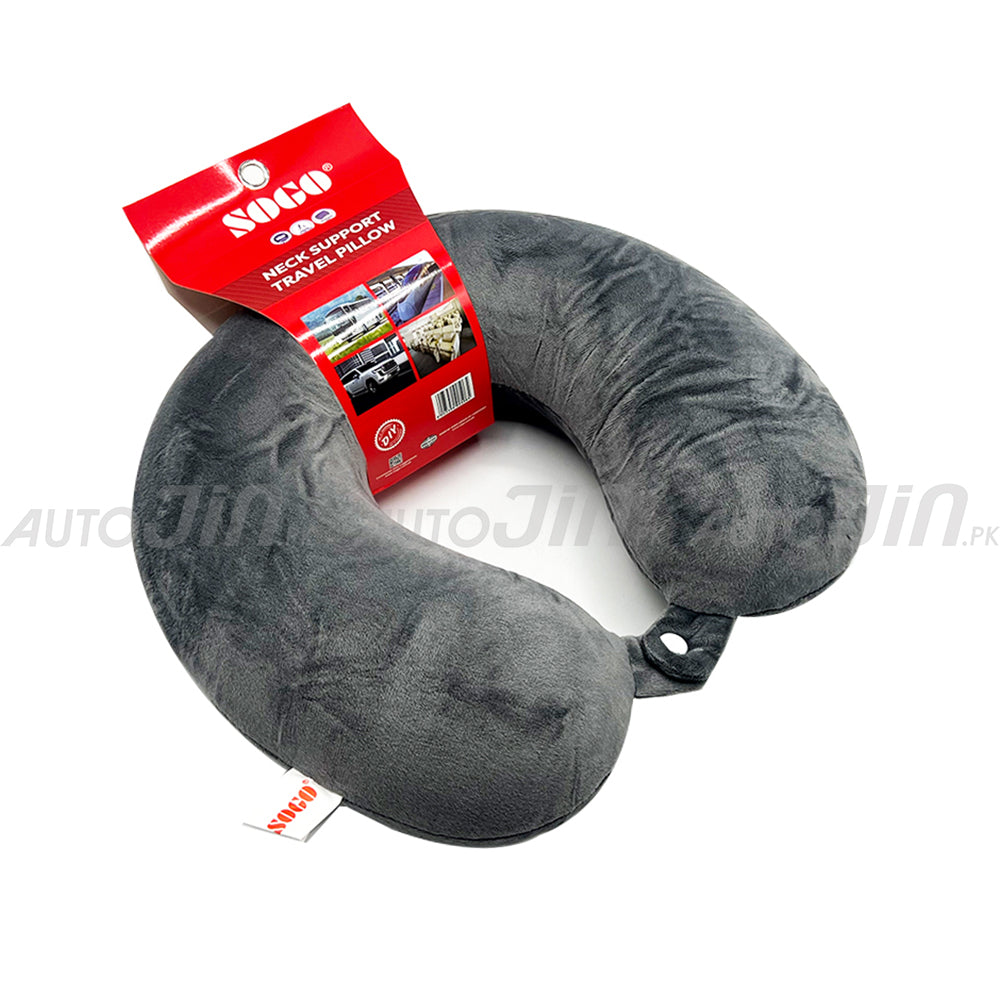 Sogo U-Shaped Velvet Neck Support Pillow for Travel, Sleeping Rest, Car, Home & Office Pack of 1
