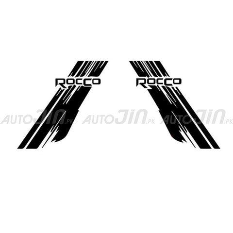 Toyota Hilux Rocco Graphics Vinyl Decal Car Styling Trunk Decor Sticker - Black