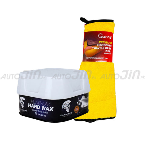 Gladiator Hardwax with 2 in 1 Microfiber Cloth