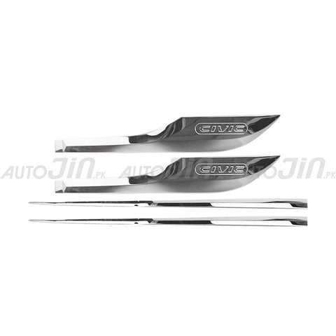 Honda Civic X 2016-21 Door Moulding - Chrome