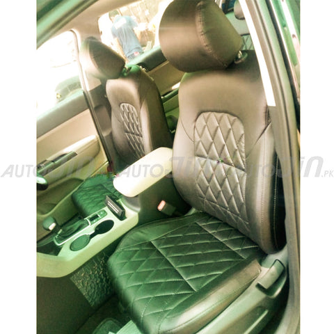 Hyundai Tucson 2020-23 Diamond Shape Seat Cover - Black