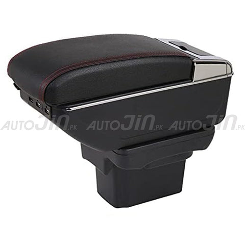 Universal Car Armrest Storage Box with 7 USB Ports