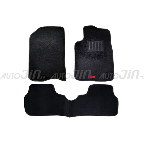 Honda Civic 2022-24 Floor Carpet Mats Black - 3pcs