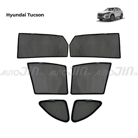 Hyundai Tucson 2020-2024 Magnetic Window Sun Shades - 6 Pcs