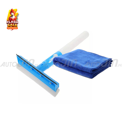 Multifunctional Double Sided Water Spray Glass Cleaning Wiper with Microfiber Cloth Multi