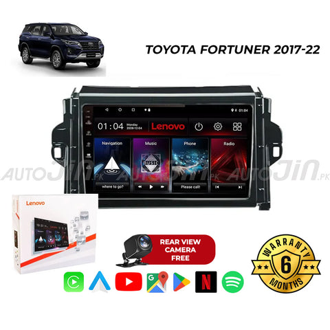 Toyota Fortuner 2017-22 Android Touch Screen Multimedia Android Player GPS - Wi-Fi - Navigation - Mirror Link(6 Month Warranty) Free Rear View Camera