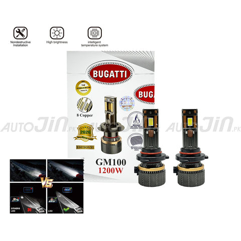 SOGO Bugatti GM100 Car Led Headlight 1200W 12000LM 6500K