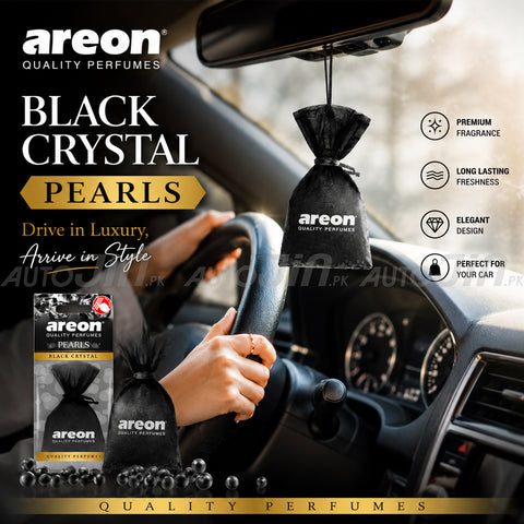 Areon Pearls - Black Crystal - Hanging Perfume